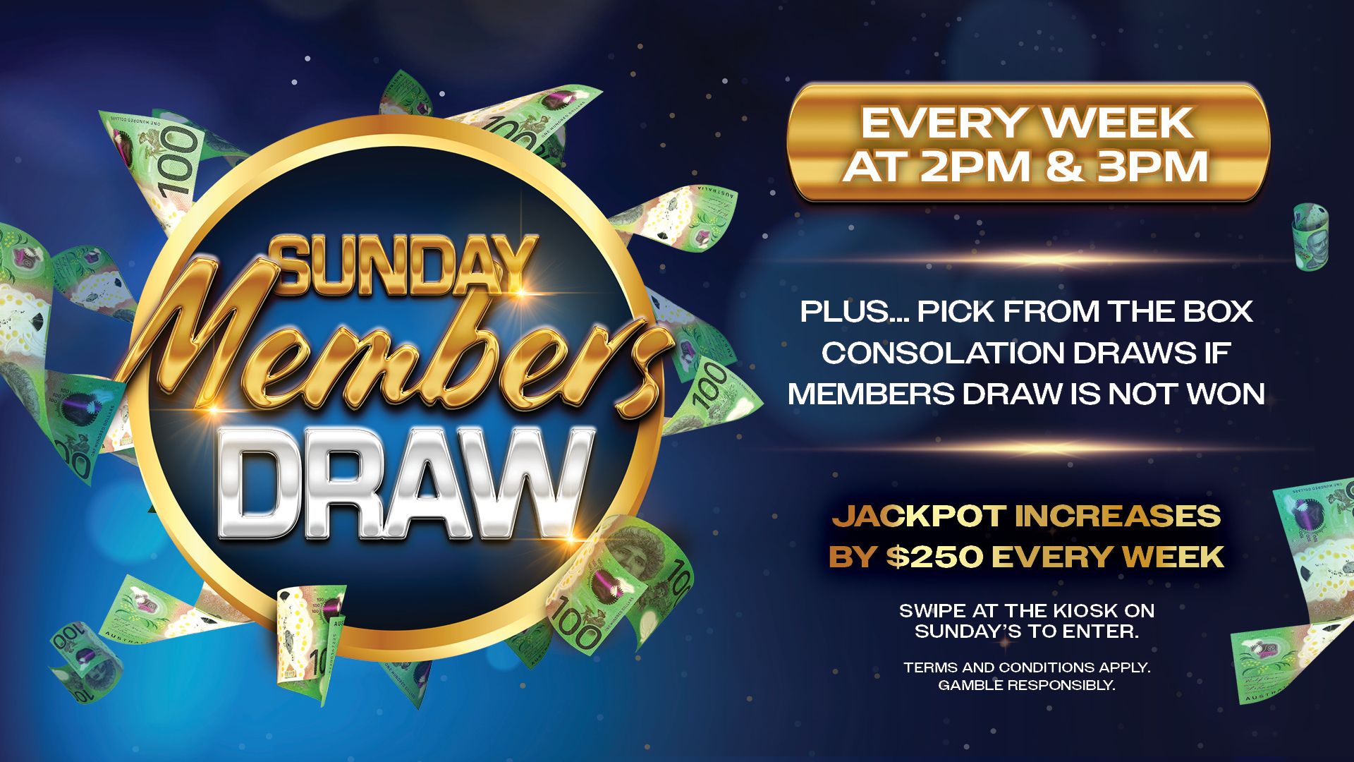 Sunday Member’s Draws