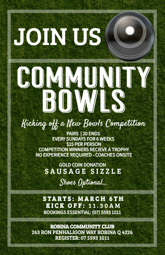 COMMUNITY BOWLS FLYER
