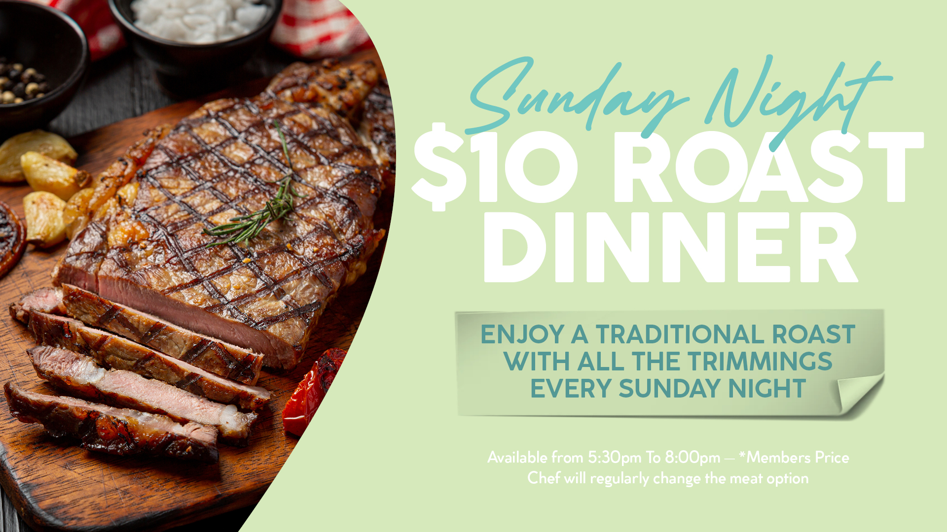 Club Robina - $10 Roast Dinner 16x9L