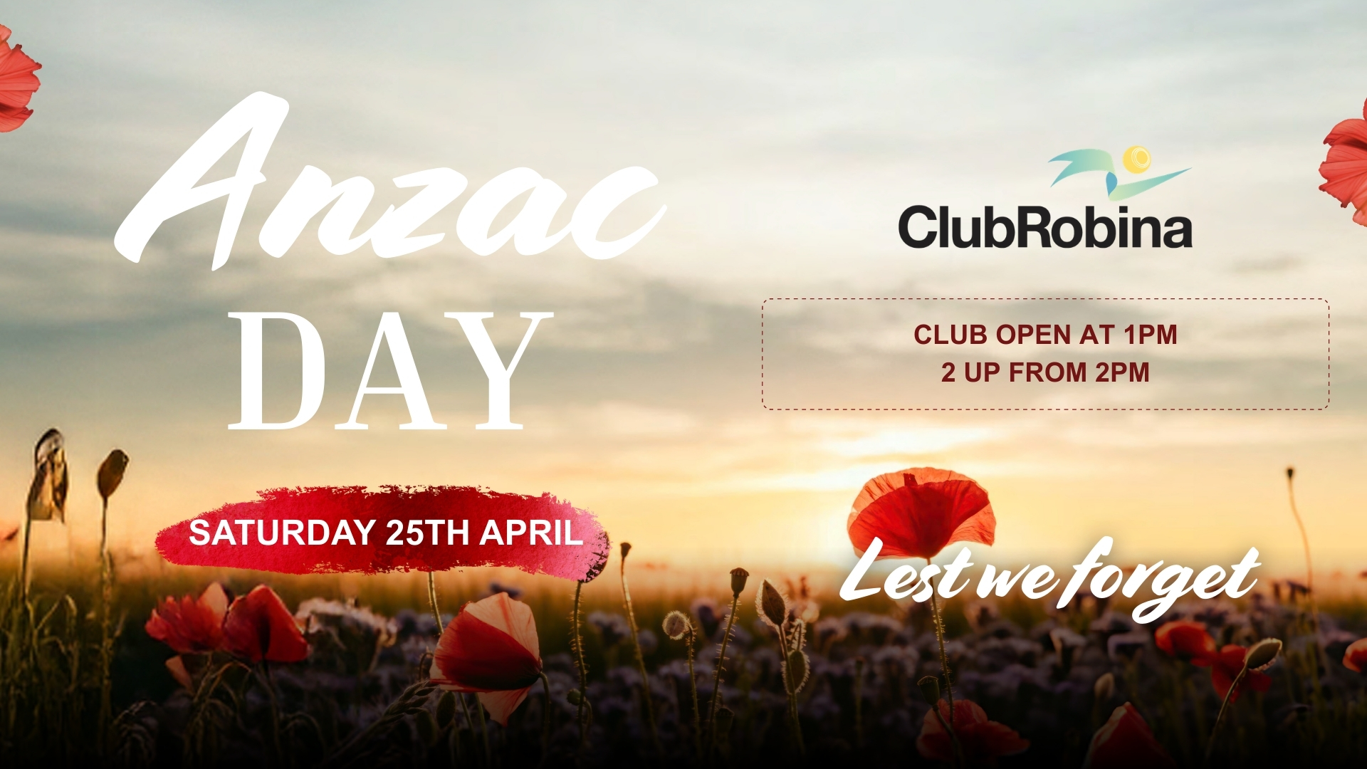 Club Robina Anzac DAY 2026 Nightlife