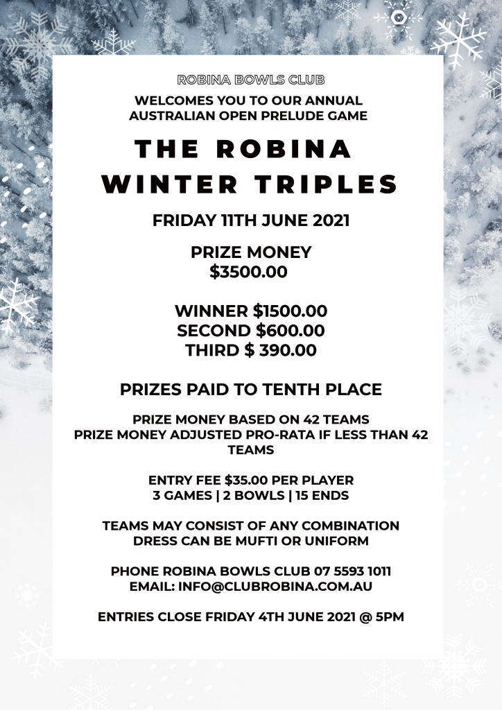 POSTER WINTER TRIPLES poster