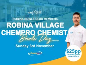 Robina Village Chempro Chemist Bowls Day POS